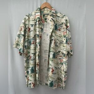 Kahala Tropical Golf Men’s Hawaiian Shirt Size L